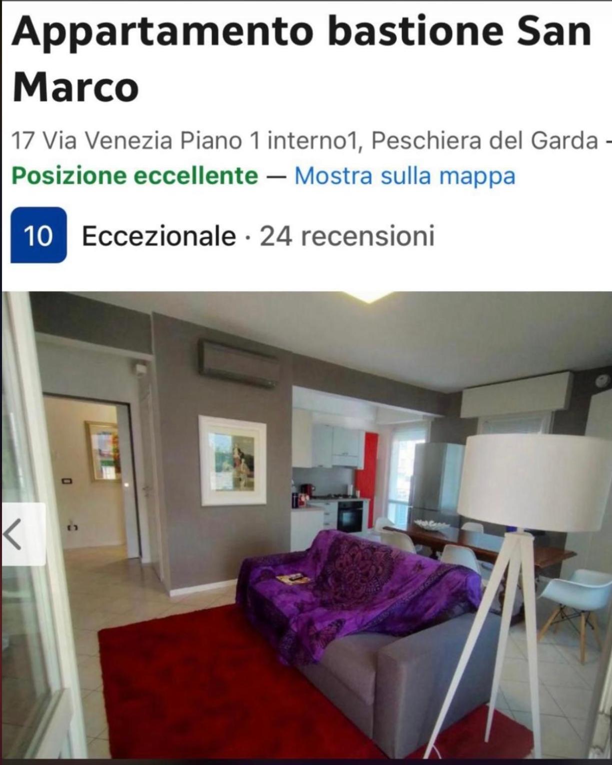 Appartamento Bastione San Marco 佩斯基耶拉德加达 外观 照片
